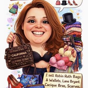 Robin Ruth, Cacique Lane Bryant,Torrid, Deflex, Disney, Scarves, Hats Shoes Bras